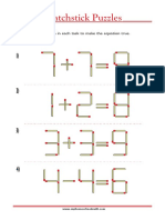 Matchstick Puzzle 9