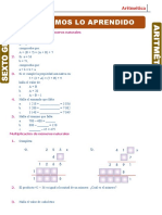 Repaso de Lo Aprendido para Resolver Quinto Grado de Primaria