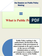 Public Policy Making