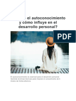 Qué Es El Autoconocimiento y Cómo Influye en El Desarrollo Personal