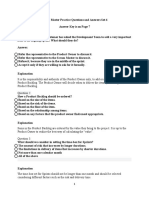 Scrum Master Question and Answers Set 6 With Answer Key at The Bottom