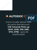 Como Mudar Sensor ABS Da Parte Dianteira em VW Amarok Pick-Up (2HA, 2HB, S1B, S6B, S7A, S7B) - Guia de Substituição