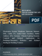 Lesson 8 BUILDING TELECOMMUNICATION SYSTEMS