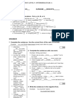 Test Finale Inglese 5° Anno-2022