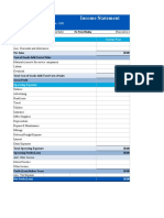 Income Statement Template