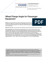 Wheel Flange Angle For Passenger Equipment: Standard