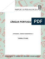 Lingua Portuguesa - 9º Ano