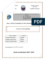 Devoir Calcul Dynamique