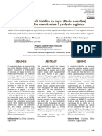 Analisis de Perfil Lipidico en Cuyes Suplementados Con Vitamina E y Selenio Organico