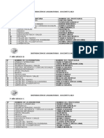 Distribución de Asignaturas en Libro de Clases 2023