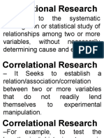 Correlational Research