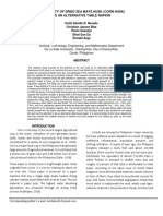 Effectivity of Dried Zea Mays Husk Corn