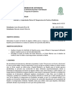 Informe de Laboratorio - P2. Temperatura de Fusión y Ebullición