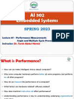 Lecture 07 - Performance Measurements - Single and Multiple Cycle Processor Designs