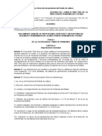 Reglamento General de Prestaciones, Derechos y Obligaciones de Afiliados y Pensionados de La Dirección de Pensiones Del Estado