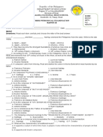 Mapeh10 - Exam - Third Quarter