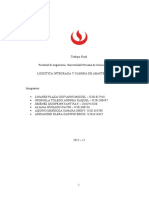 Trabajo Integrador - Logistica Integrada y Cadena de Abastecimientos - Grupo 01.