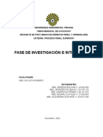 Fase de Investigacion e Intermedia