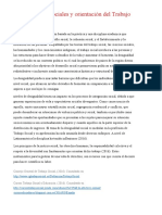 Desigualdades Sociales y Orientación Del Trabajo Social