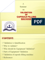 Capsule Filling Machine Validation