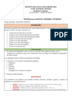 Planeación Multigrado - Lenguiaje - 2° A 5° - DBA 8 - SUSTANTIVOS,-ADJETIVOS-SINÓNIMOS-ANTÓNIMOS