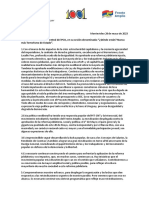 Resolución Del Comité Central Del PCU, en Su Sesión Denominada: "¿Dónde Están? Nunca Más Terrorismo de Estado"