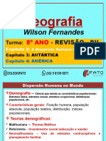 2022 - REVISÃO PII de GEOGRAFIA - População Mundial - Antártica e América