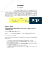 Arithmetic 1. Integers