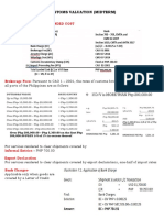 Customs Valuation