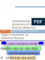 Interpersonal Dynamics of Industrial Buying Behaviour