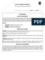 Guía N°8 Relato Histórico Identificar La Idea Principal y Secundaria