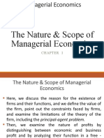 Chapter 1 The Nature & Scope of Managerial Economics