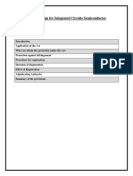 Semiconductor Integrated Circuit Layout Design Act, 2000