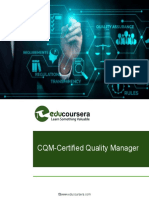 CQM-Certified Quality Manager Course Outline Educoursera