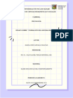 Ensayo Formacion Del Sistema Nervioso