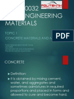 Concrete Material and Mixture