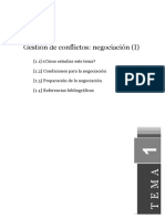 Tema 1. Gestión de Conflictos Negociación (I)