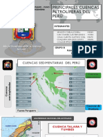 Principales Cuencas Petrolíferas Del Perú 