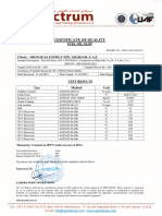 Certificate of Quality: Fuel Oil Slop