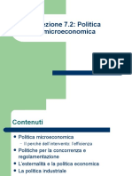 Lezione 7.2 Politica Microeconomica