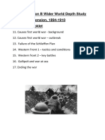 Ww1 Revision Sheets Combined