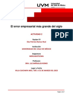 El Error Empresarial Más Grande Del Siglo: Actividad 2