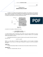 Refraction of Light: Activity No.10