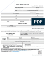 Ficha de Depósito EXANI-1 2023 Folio Fiscal: D32U-D1D-15 Folio CENEVAL: 622230836