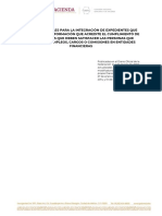 Reglas Generales para La Integración de Expedientes Que Contengan La Información Que Acredite El Cumplimiento de Los