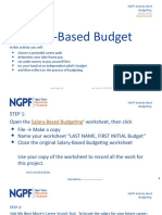 A Salary-Based Budget: NGPF Activity Bank Budgeting