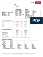 Technical Data Sheet Hly90Aaa 220-240V 50Hz 1 R600A: Compressor Model Voltage Refrigerant