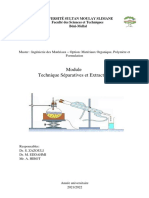 Technique Séparatives Et Extractives (TP)