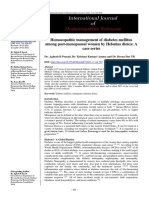 Homoeopathic Management of Diabetes Mellitus Among Post-Menopausal Women by Helonias Dioica: A Case Series