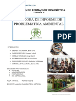 Bitácora de Informe de Problemàtica Ambiental: Programa de Formación Humanística